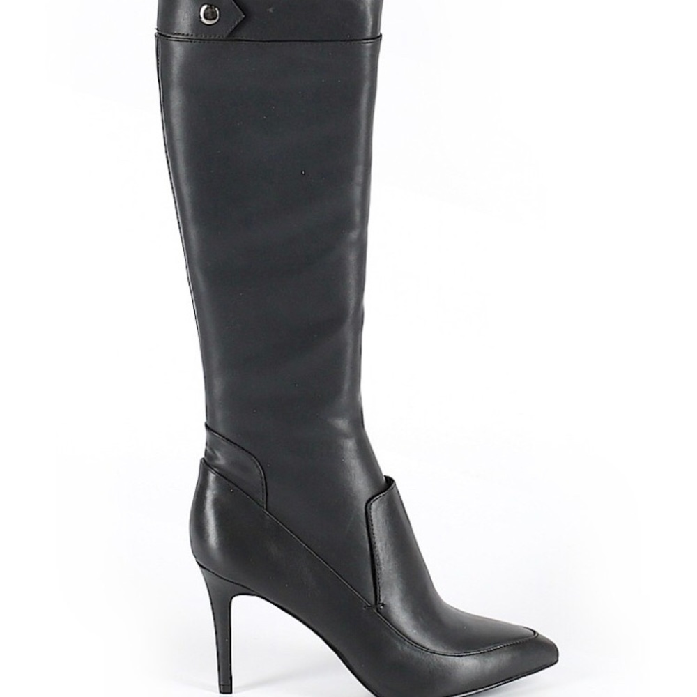 Black knee high boots
